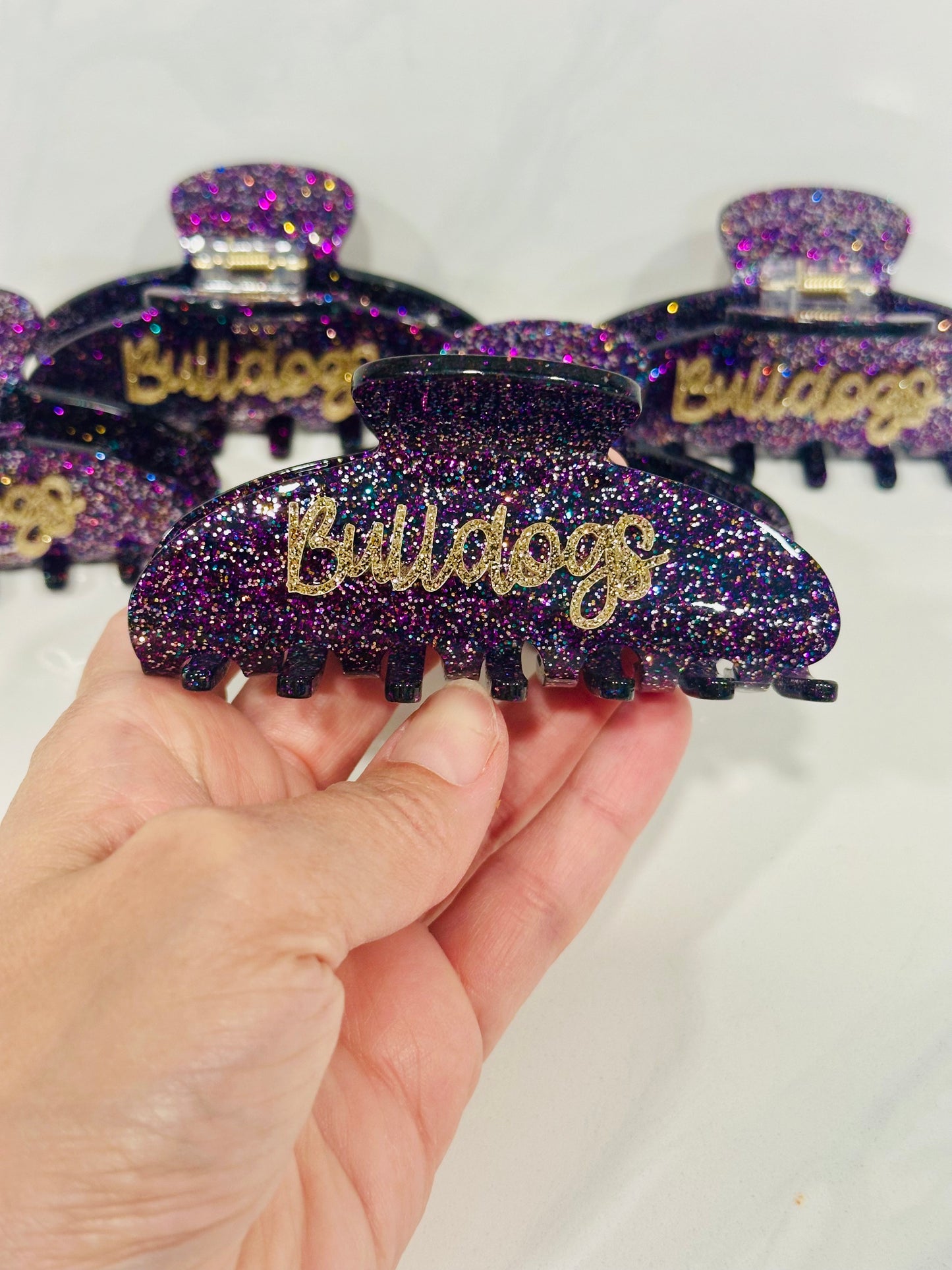 Small Bulldog Hair Clip