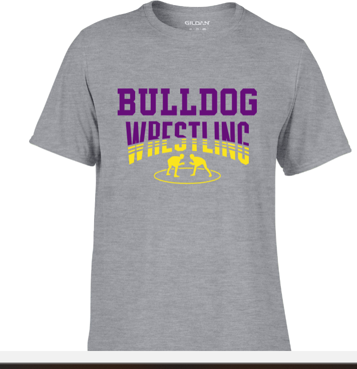 Grey Wrestling Tee -1