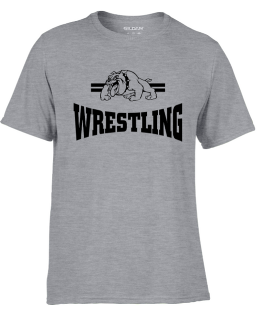 Grey Wrestling Bulldog Tee