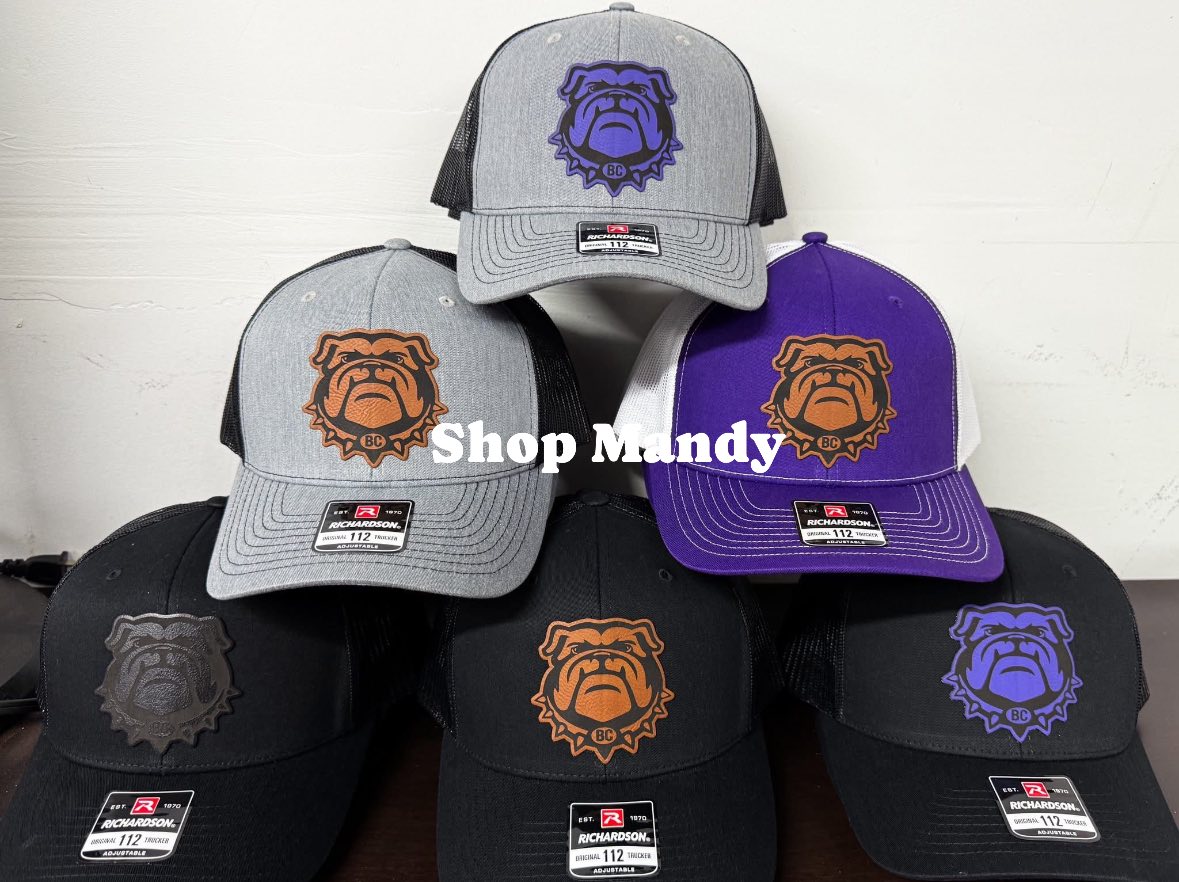 Bulldog Patch Hats