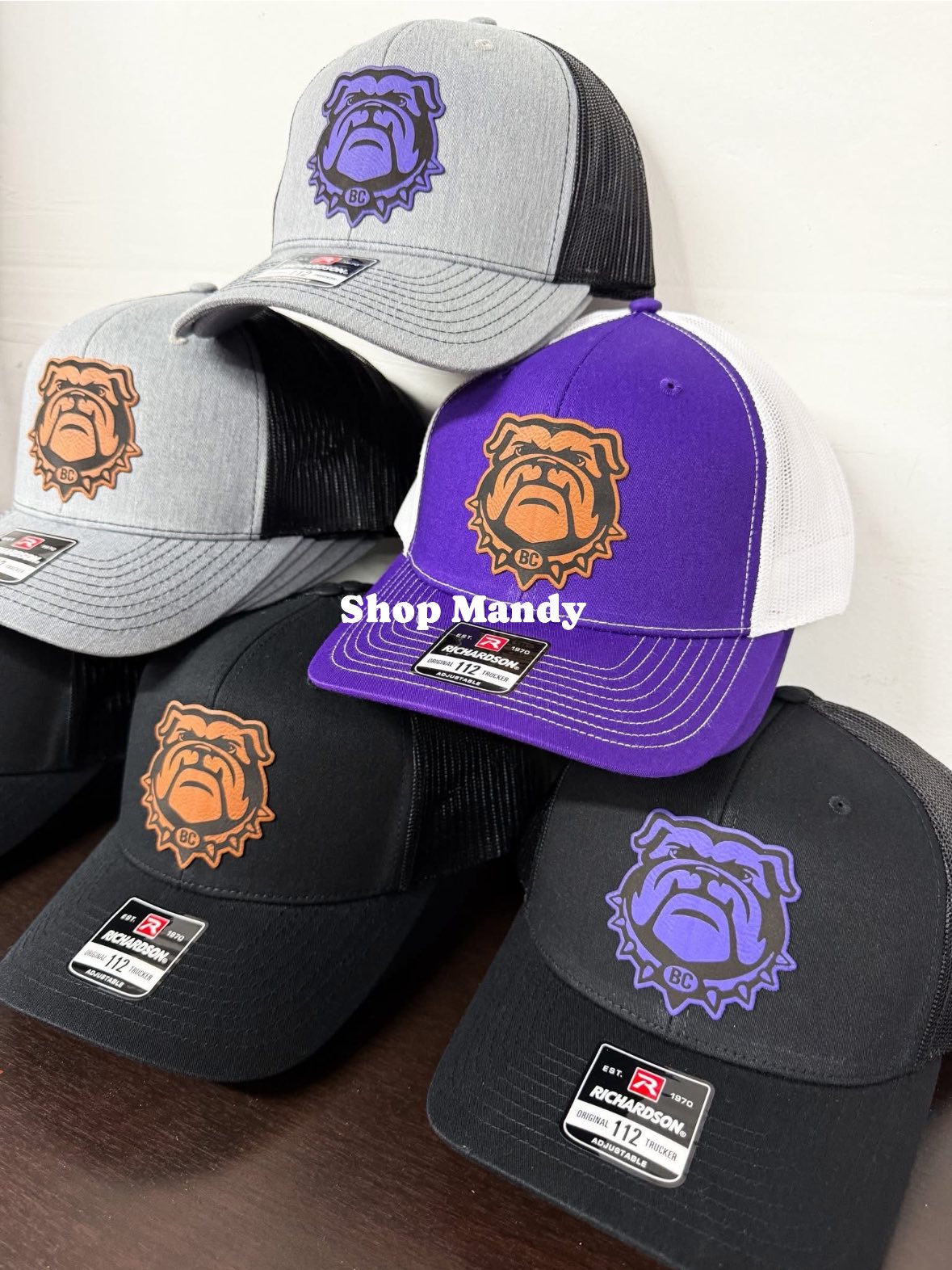 Bulldog Patch Hats
